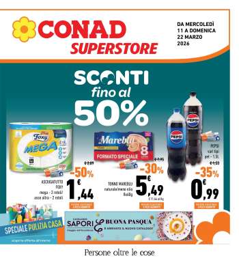 Volantino Conad Superstore - 11/3/2026 - 22/3/2026.