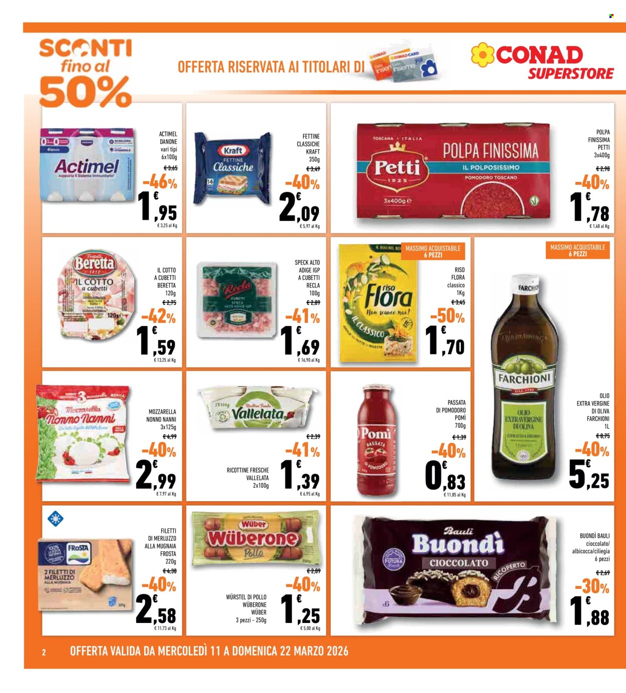 Volantino Conad Superstore - 11/3/2026 - 22/3/2026. Pagina 2
