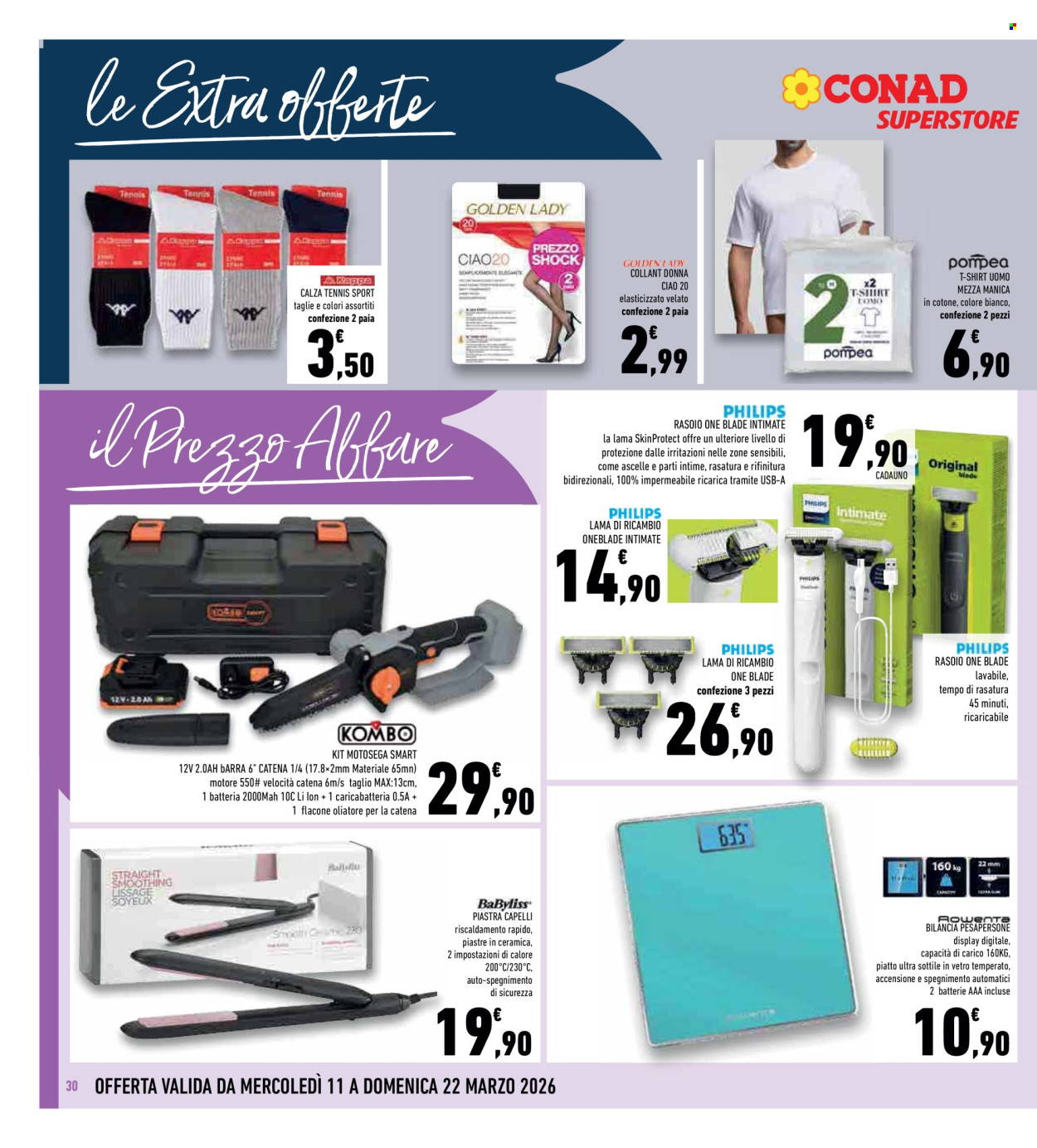 Volantino Conad Superstore - 11/3/2026 - 22/3/2026. Pagina 30