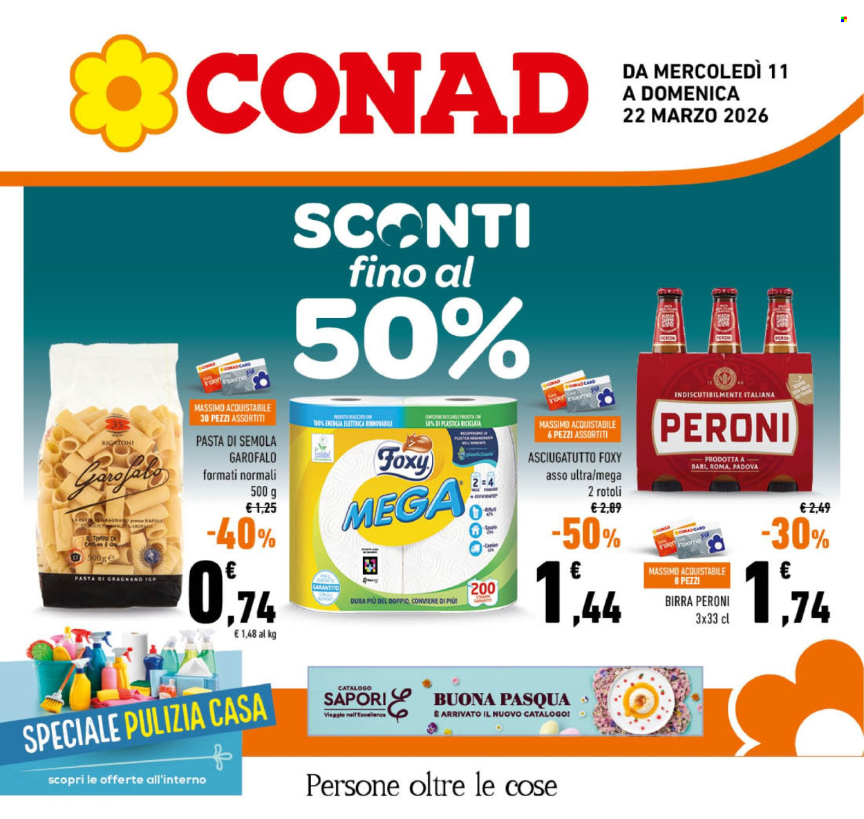 Volantino Conad - 11/3/2026 - 22/3/2026. Pagina 1