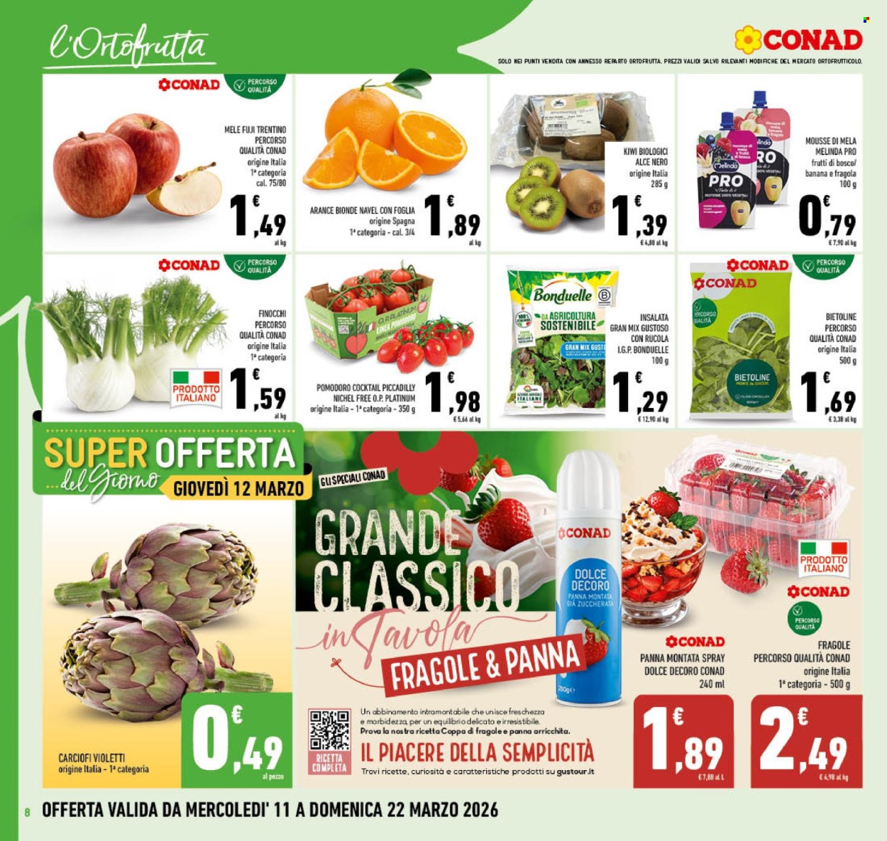 Volantino Conad - 11/3/2026 - 22/3/2026. Pagina 8