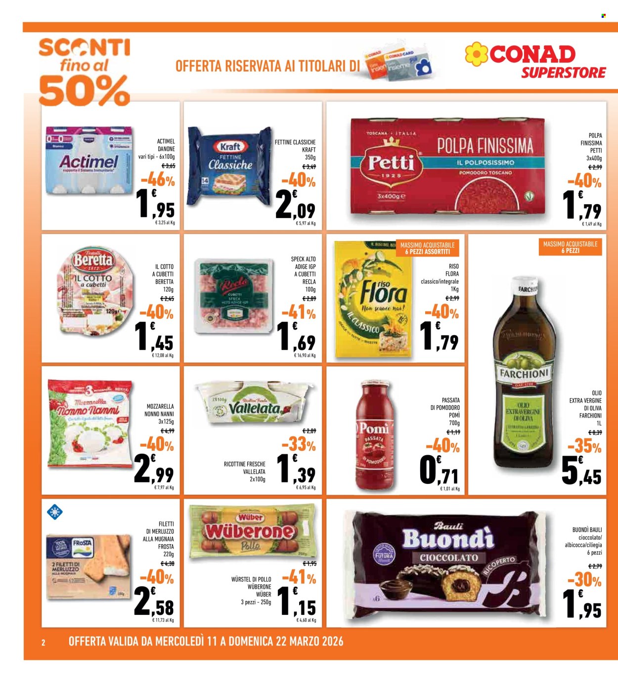 Volantino Conad Superstore - 11/3/2026 - 22/3/2026. Pagina 2