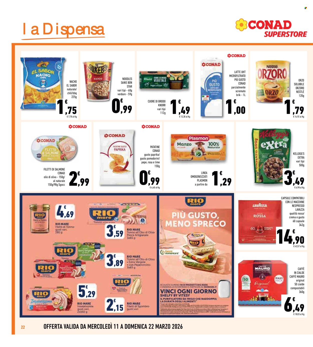 Volantino Conad Superstore - 11/3/2026 - 22/3/2026. Pagina 22
