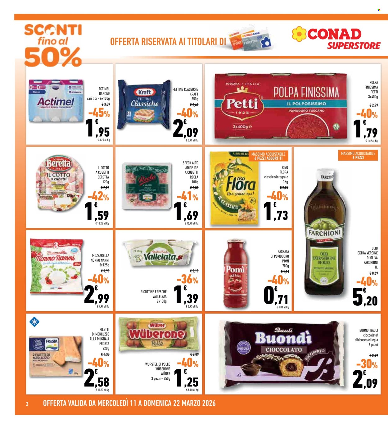 Volantino Conad Superstore - 11/3/2026 - 22/3/2026. Pagina 2