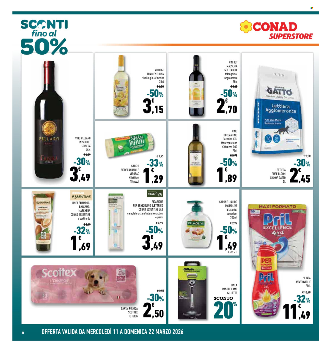 Volantino Conad Superstore - 11/3/2026 - 22/3/2026. Pagina 6