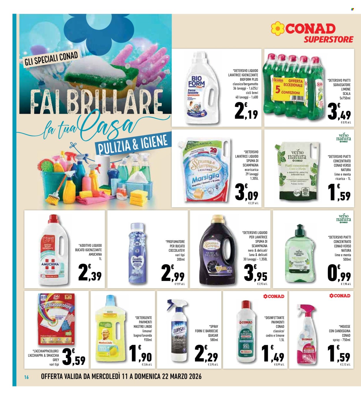 Volantino Conad Superstore - 11/3/2026 - 22/3/2026. Pagina 16