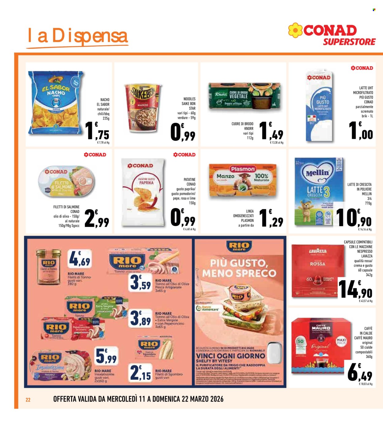 Volantino Conad Superstore - 11/3/2026 - 22/3/2026. Pagina 22