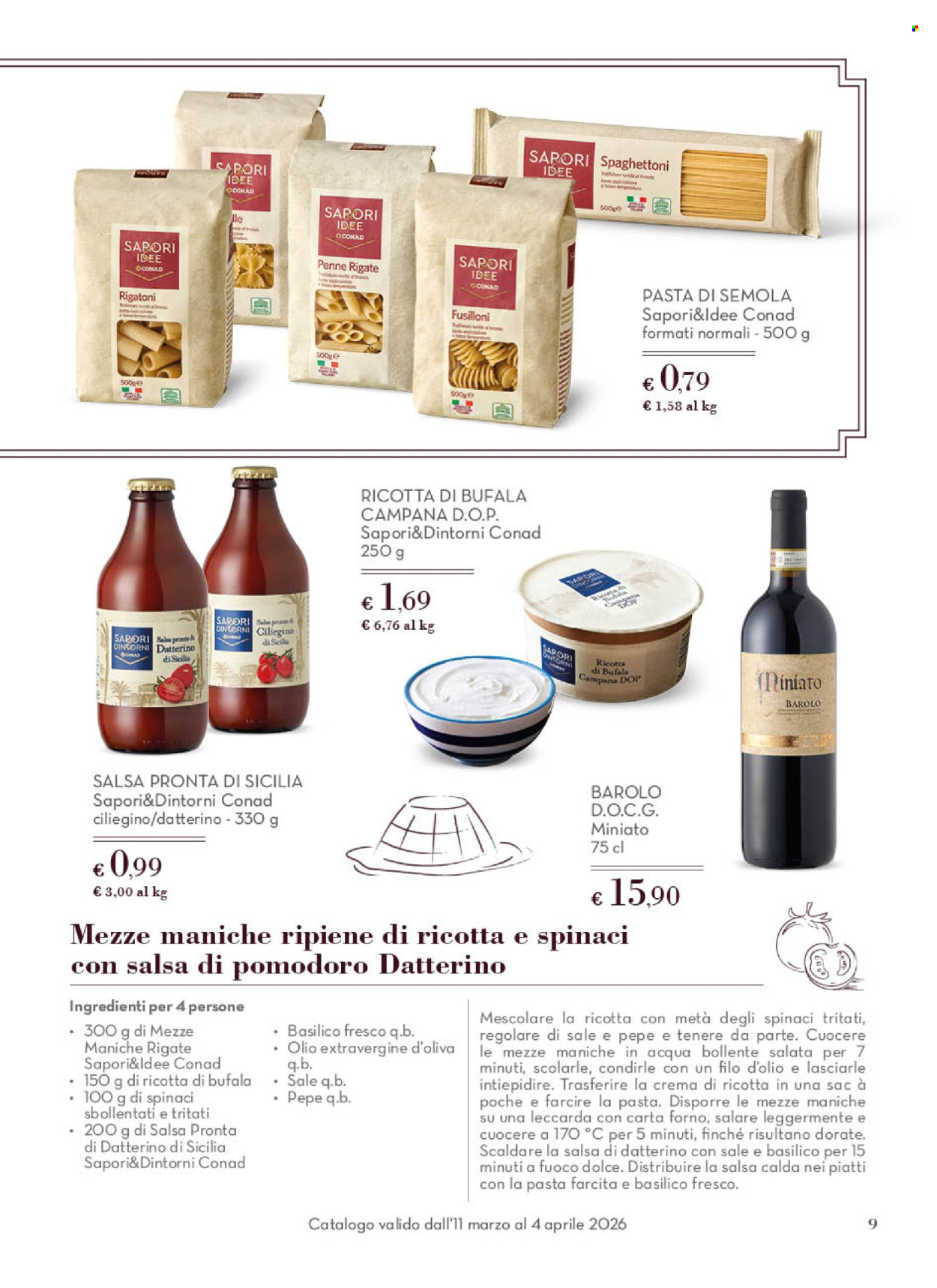 Volantino Conad - 11/3/2026 - 4/4/2026. Pagina 9