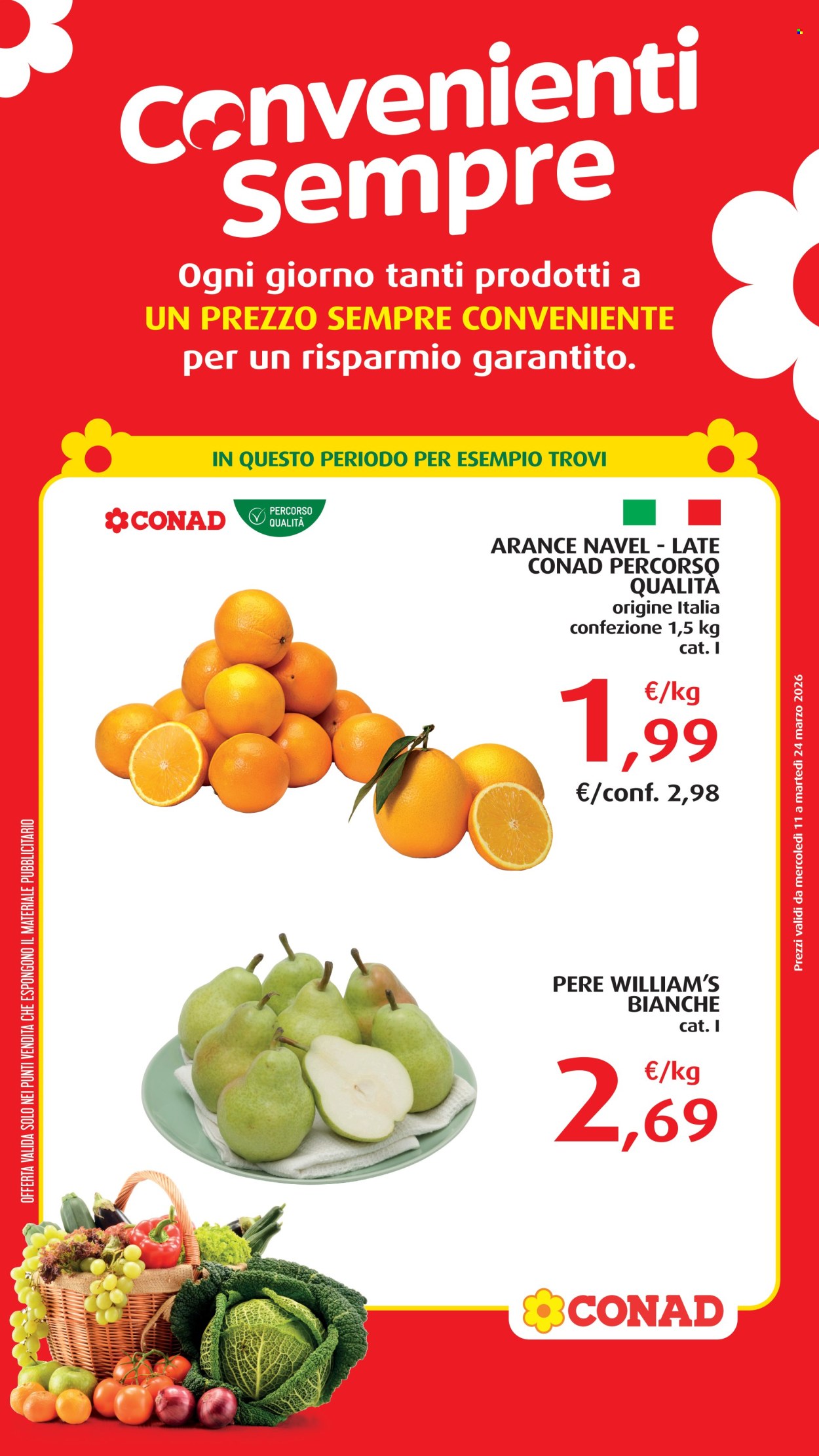 Volantino Conad - 11/3/2026 - 24/3/2026. Pagina 1