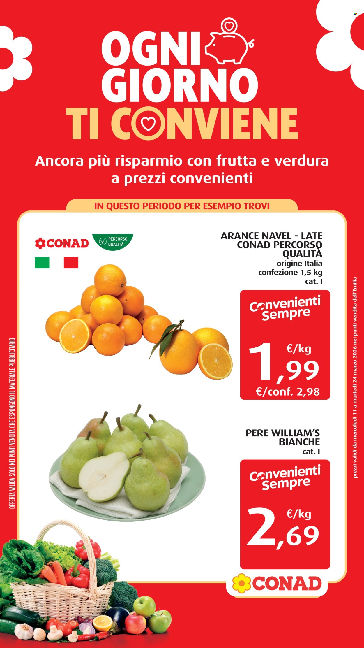 Volantino Conad - 11/3/2026 - 24/3/2026. Pagina 1