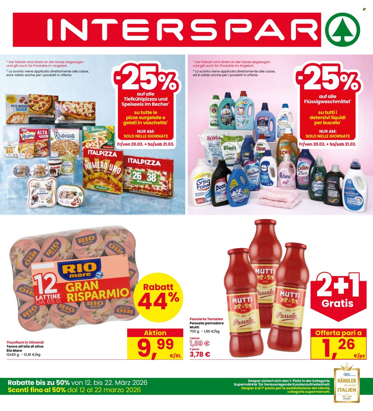 Volantino Interspar - 12/3/2026 - 22/3/2026. Pagina 1