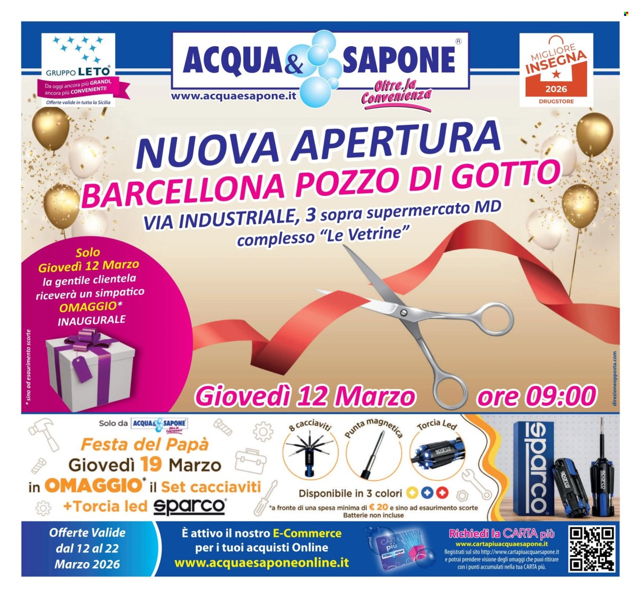 Volantino Acqua & Sapone - 12/3/2026 - 22/3/2026. Pagina 1