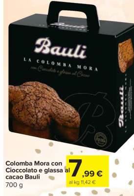 Colomba Mora con Cioccolato e glassa al cacao Bauli