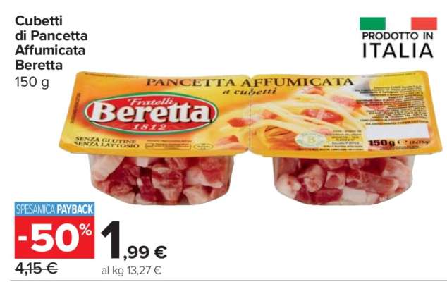 Cubetti di Pancetta Affumicata Beretta