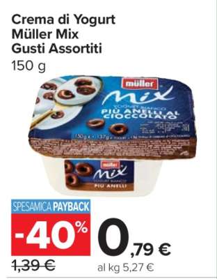 Crema di Yogurt Müller Mix Gusti Assortiti