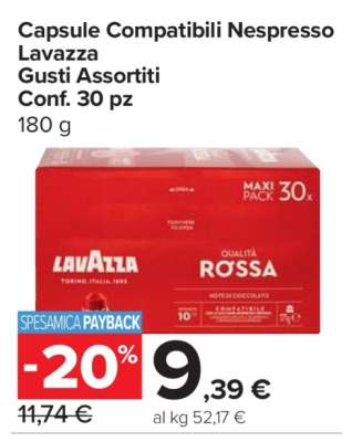 Capsule Compatibili Nespresso Lavazza Gusti Assortiti Conf. 30 pz