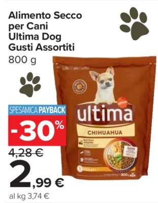 Alimento Secco per Cani Ultima Dog Gusti Assortiti