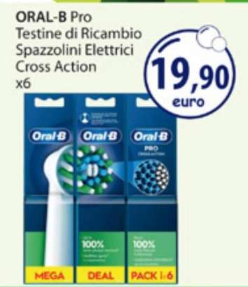 ORAL-B Pro Testine di Ricambio Spazzolini Elettrici Cross Action x6
