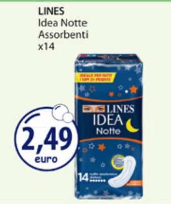 LINES Idea Notte Assorbenti x14
