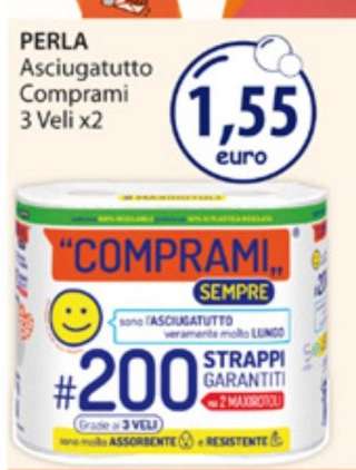 PERLA Asciugatutto Comprami 3 Veli x2