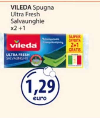VILEDA Spugna Ultra Fresh Salvaughie x2 +1