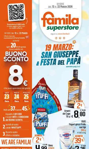 Volantino Famila - 12/3/2026 - 22/3/2026.
