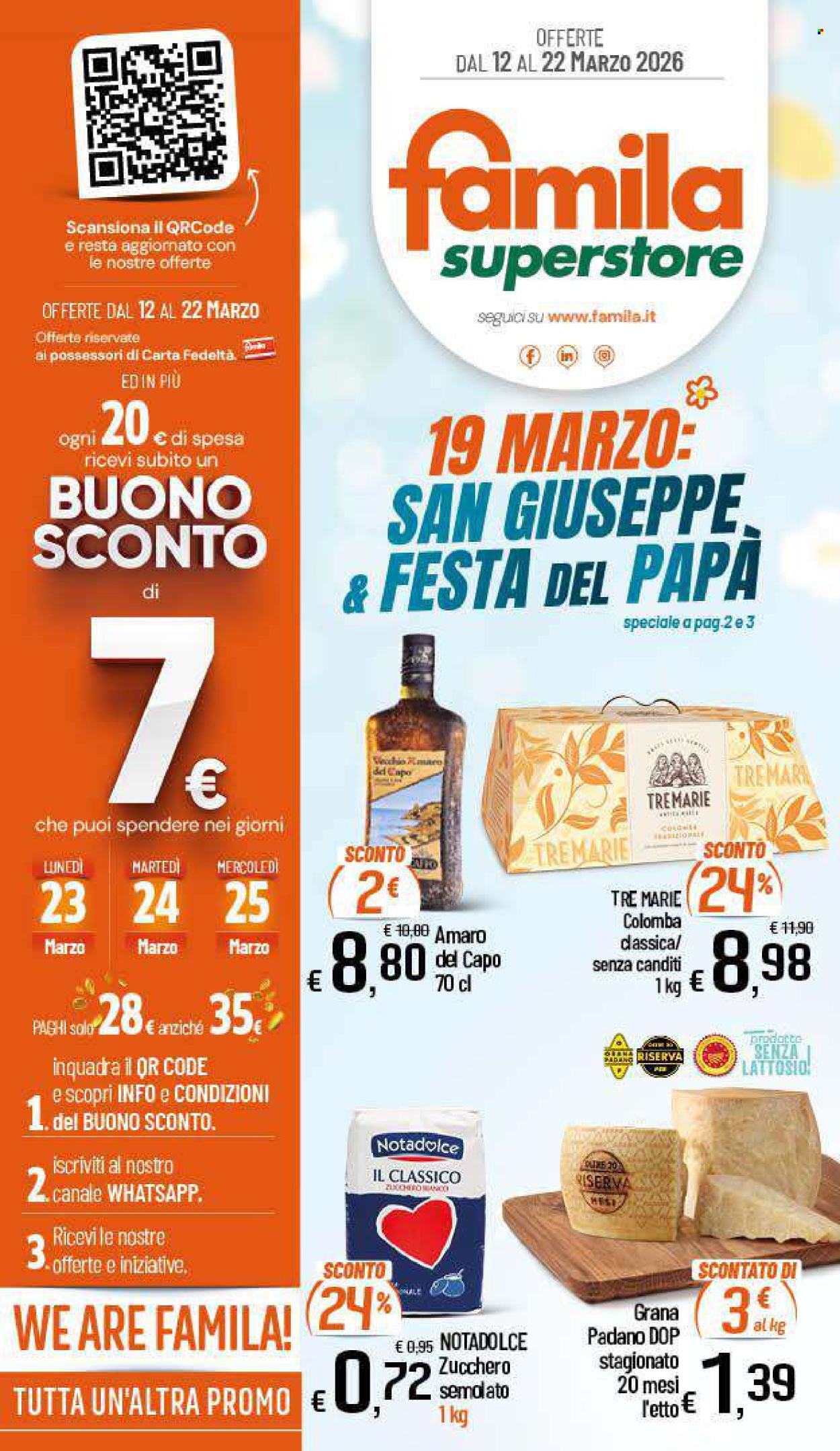 Volantino Famila - 12/3/2026 - 22/3/2026. Pagina 1