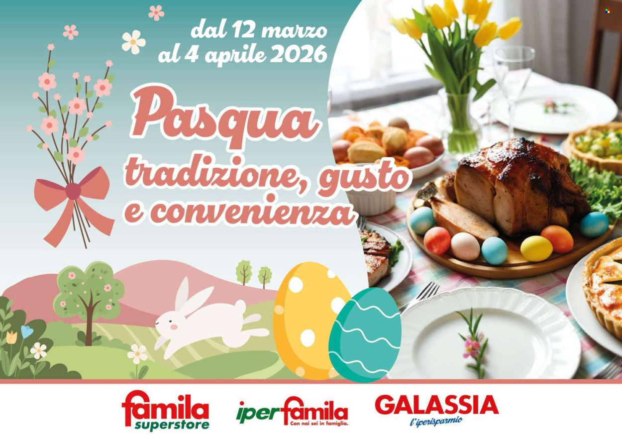 Volantino Famila - 12/3/2026 - 4/4/2026. Pagina 1