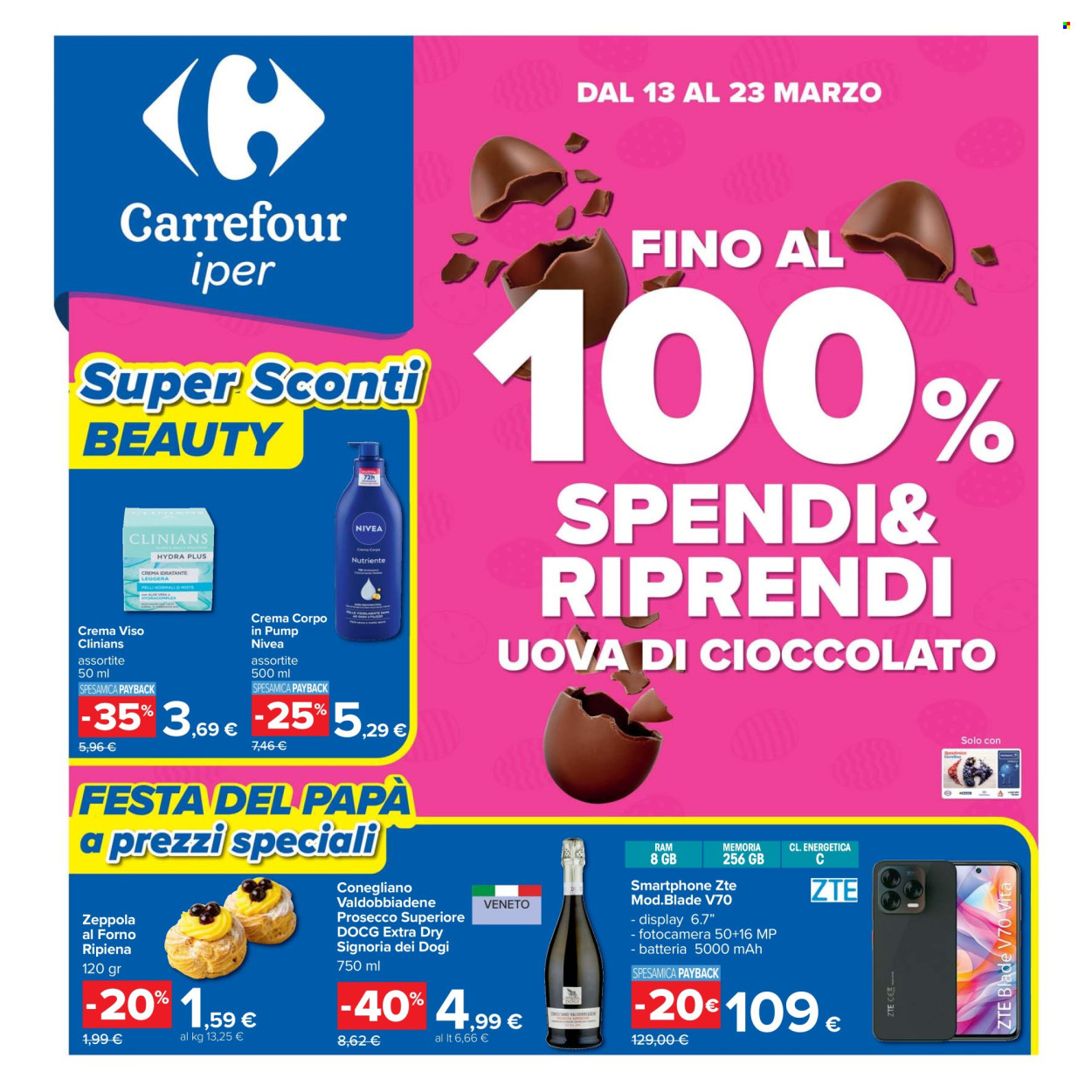 Volantino Carrefour - 13/3/2026 - 23/3/2026. Pagina 1