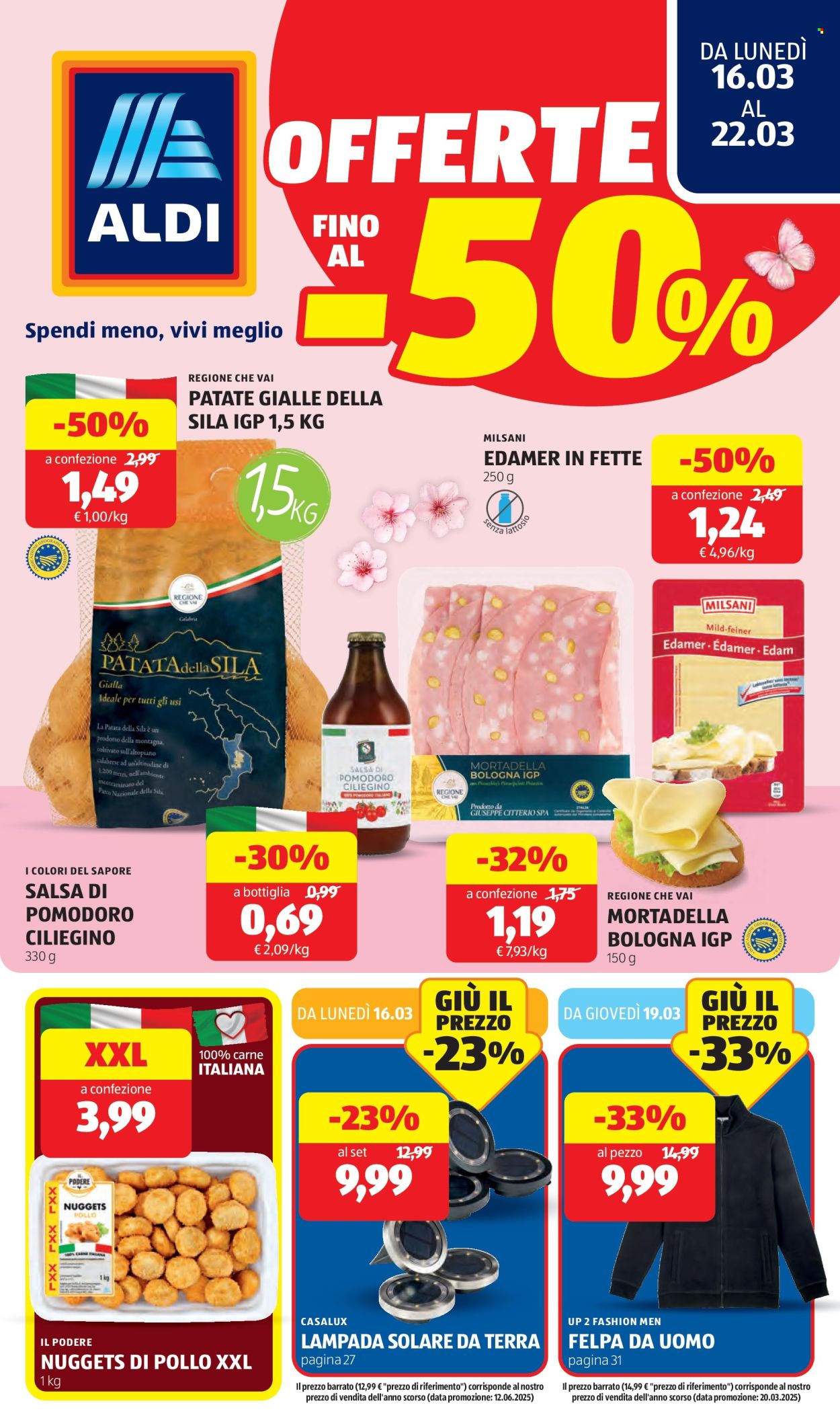 Volantino Aldi - 16/3/2026 - 22/3/2026. Pagina 1