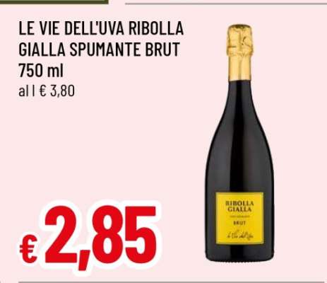 LE VIE DELL'UVA RIBOLLA GIALLA SPUMANTE BRUT