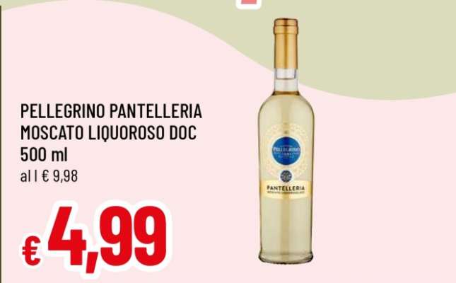 PELLEGRINO PANTELLERIA MOSCATO LIQUOROSO DOC 500 ml