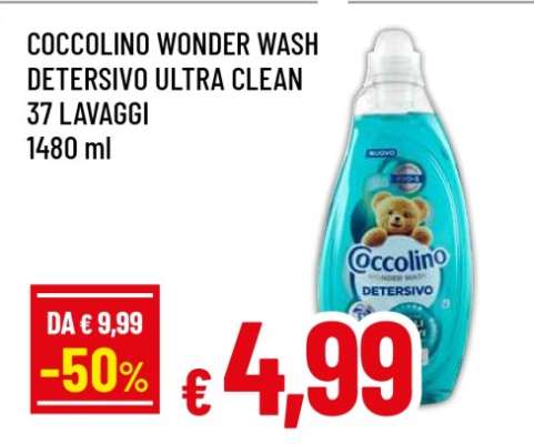 COCCOLINO WONDER WASH DETERSIVO ULTRA CLEAN
