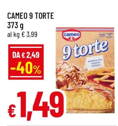 CAMEO 9 TORTE