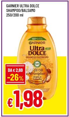 Garnier Ultra Dolce Shampoo/Balsamo