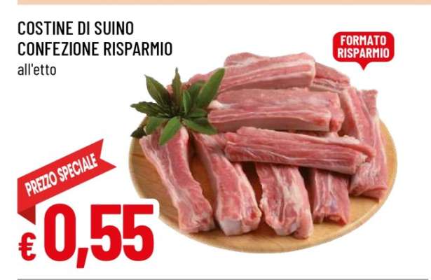 Costine di suino confezione risparmio