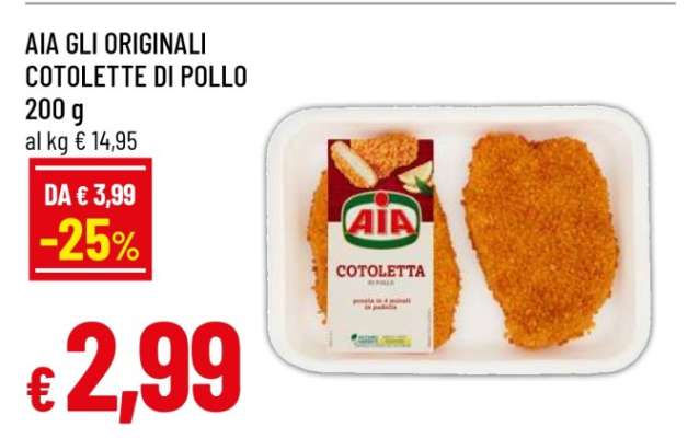 AIA GLI ORIGINALI COTOLETTE DI POLLO