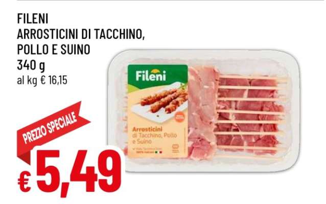 FILENI ARROSTICINI DI TACCHINO, POLLO E SUINO