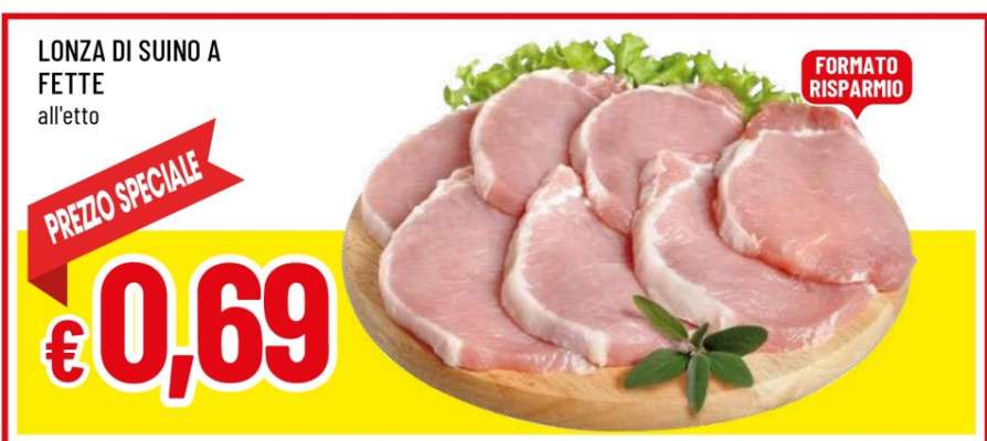 Lonza di Suino a Fette