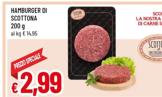 Hamburger Di Scottona