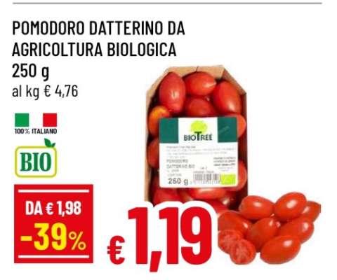 POMODORO DATTERINO DA AGRICOLTURA BIOLOGICA