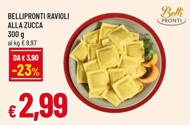 BELLIPRONTI RAVIOLI ALLA ZUCCA