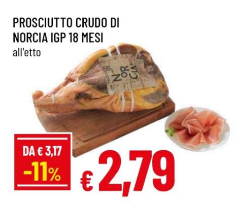 PROSCIUTTO CRUDO DI NORCIA IGP 18 MESI
