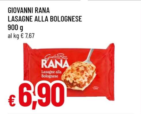 GIOVANNI RANA LASAGNE ALLA BOLOGNESE