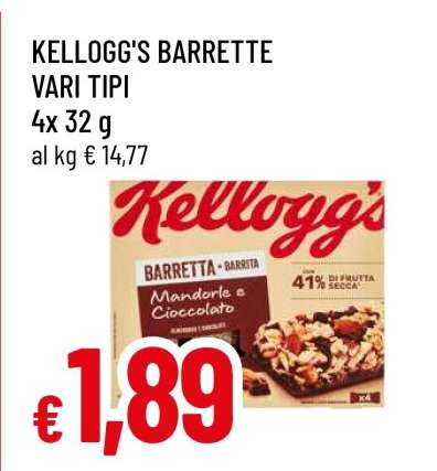 Kellogg's Barrette Vari Tipi