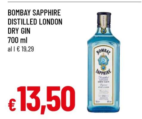 BOMBAY SAPPHIRE DISTILLED LONDON DRY GIN