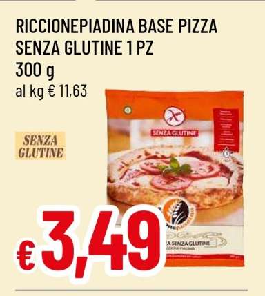 RICCIONEPiadina Base Pizza Senza Glutine