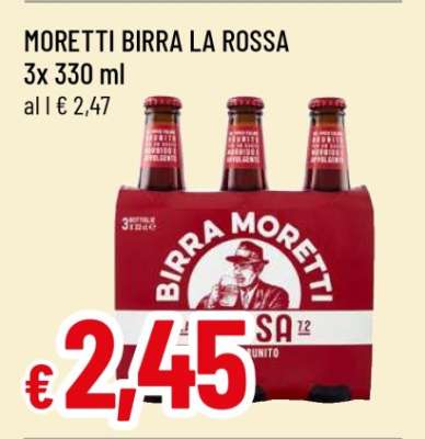 MORETTI BIRRA LA ROSSA