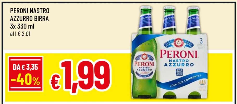 PERONI NASTRO AZZURRO BIRRA