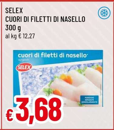 SELEX CUORI DI FILETTI DI NASELLO